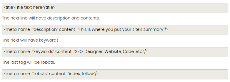 Meta Tag Generator